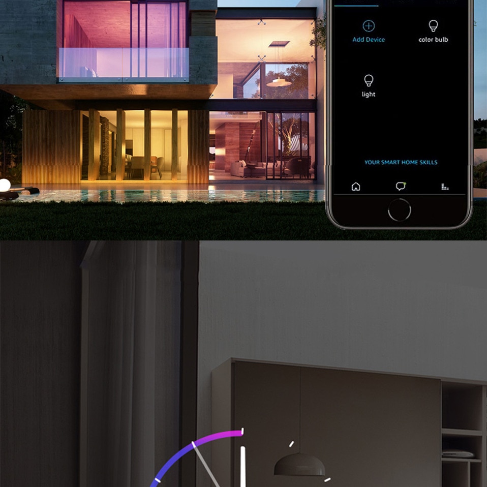 LED Bulb with Smart Life APP, Voice Control for Google Home, Alexa