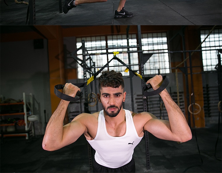 Sangles Suspension Musculation pour entraînement poitrine, balance, aérobic, YOGA, expédition en france Sangles Suspension Musculation pour entraînement poitrine, balance, aérobic, YOGA, expédition en france