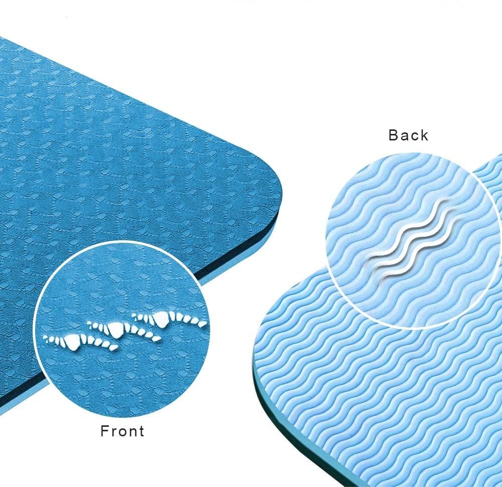 TAPIS YOGA PILATES TPE bicolore antidérapant avec housse de protection LIVRAISON EN FRANCE