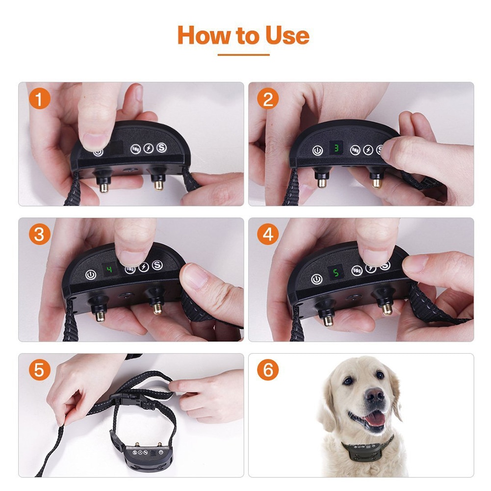 Collier Intelligent Anti-aboiement pour chien, Rechargeable, ultrasonique, étanche, Vibration, contrôle des aboiements