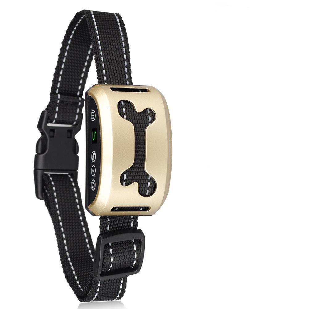 Collier Intelligent Anti-aboiement pour chien, Rechargeable, ultrasonique, étanche, Vibration, contrôle des aboiements