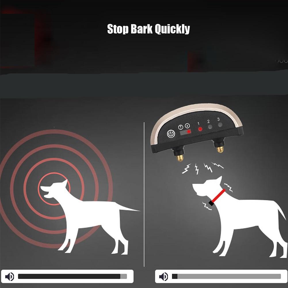 Collier Intelligent Anti-aboiement pour chien, Rechargeable, ultrasonique, étanche, Vibration, contrôle des aboiements