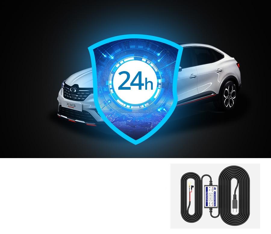 Caméra de rétroviseur Dvr pour voiture, 4.3 pouces FHD 1080P, enregistreur vidéo automatique avec double objectif