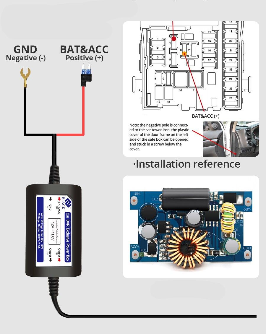 Caméra de rétroviseur Dvr pour voiture, 4.3 pouces FHD 1080P, enregistreur vidéo automatique avec double objectif