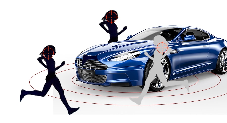 Caméra de rétroviseur Dvr pour voiture, 4.3 pouces FHD 1080P, enregistreur vidéo automatique avec double objectif