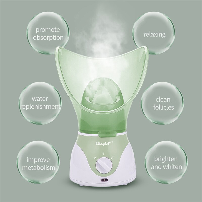CkeyiN – vapeur pour le visage, Sauna, Spa, maison, brume chaude, humidificateur, atomiseur, Nano pulvérisateur, hydratant, débouche les Pores