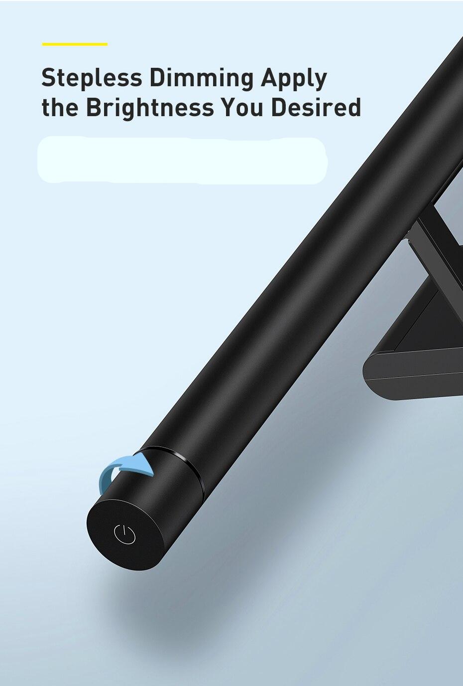 Baseus – lampe LED pour écran d'ordinateur, barre suspendue pour moniteur PC, veilleuse USB à gradation continue Baseus – lampe LED pour écran d'ordinateur, barre suspendue pour moniteur PC, veilleuse USB à gradation continue