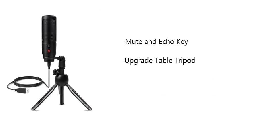 Microphone d'enregistrement à condensateur USB D80, avec support et anneau lumineux, pour PC, karaoké, Podcasting, Youtube