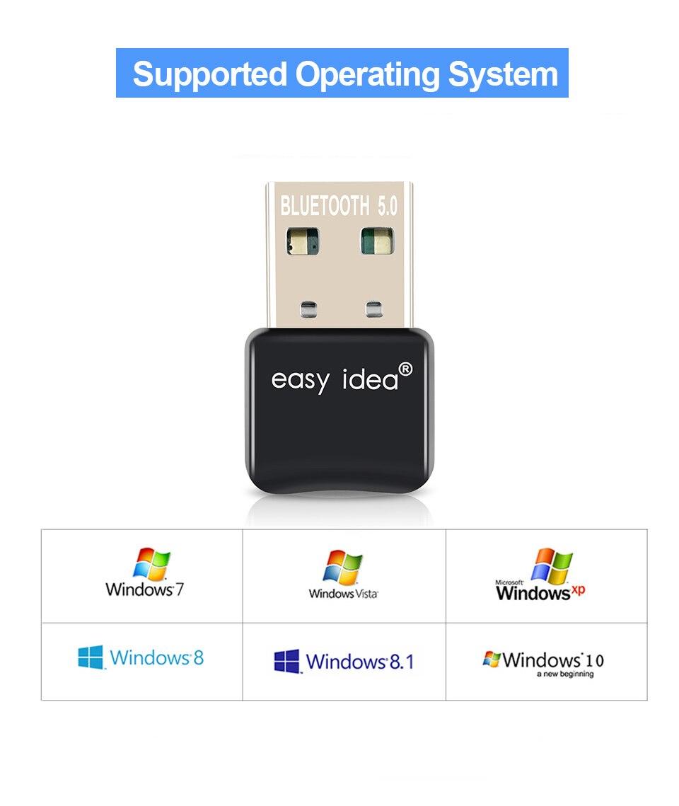 Mini adaptateur USB, récepteur/transmetteur audio sans fil, Bluetooth /5.0, dongle 4.0 pour ordinateur