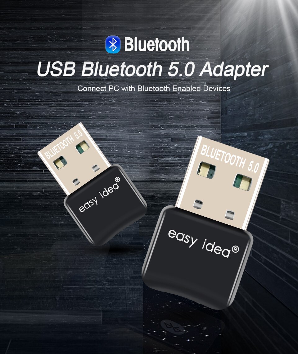 Mini adaptateur USB, récepteur/transmetteur audio sans fil, Bluetooth /5.0, dongle 4.0 pour ordinateur