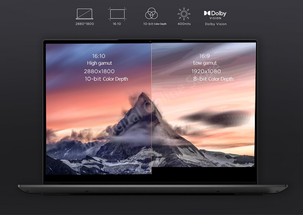 Lenovo – PC portable YOGA 14s 2021, ordinateur avec processeur AMD Ryzen 7 5800H, 16 go de RAM, 1 to de SSD, plein écran 14 pouces, 2.8K, 90Hz