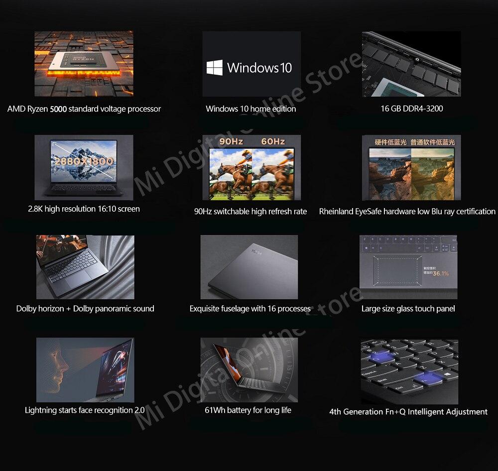 Lenovo – PC portable YOGA 14s 2021, ordinateur avec processeur AMD Ryzen 7 5800H, 16 go de RAM, 1 to de SSD, plein écran 14 pouces, 2.8K, 90Hz