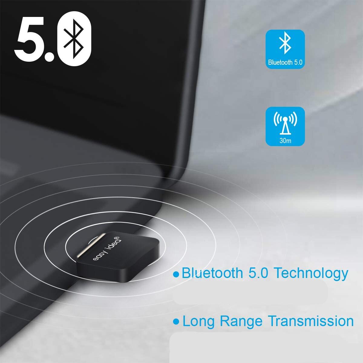 Mini adaptateur USB, récepteur/transmetteur audio sans fil, Bluetooth /5.0, dongle 4.0 pour ordinateur